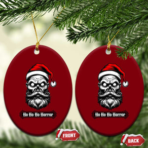 Creepy Christmas Skull Ceramic Ornament Ho Ho Ho Horror Santa Gothic Holiday TS02 Print Your Wear
