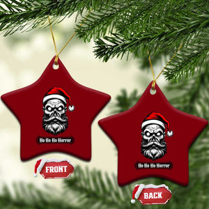 Creepy Christmas Skull Ceramic Ornament Ho Ho Ho Horror Santa Gothic Holiday TS02 Print Your Wear