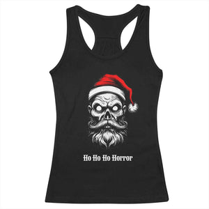 Creepy Christmas Skull Racerback Tank Top Ho Ho Ho Horror Santa Gothic Holiday TS02 Black Print Your Wear