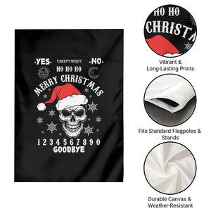 Dark Christmas Spirit Board Garden Flag Creepy Merry Xmas Skull and Ouija Horror Holiday TS02 Print Your Wear