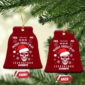 Dark Christmas Spirit Board Ceramic Ornament Creepy Merry Xmas Skull and Ouija Horror Holiday TS02 Print Your Wear