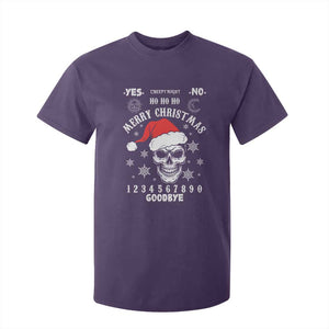 Dark Christmas Spirit Board T Shirt For Kid Creepy Merry Xmas Skull and Ouija Horror Holiday TS02 Purple Print Your Wear