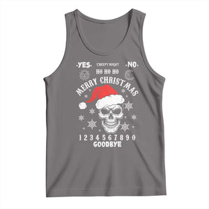 Dark Christmas Spirit Board Tank Top Creepy Merry Xmas Skull and Ouija Horror Holiday TS02 Deep Heather Print Your Wear
