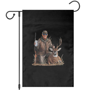 Trump Deer Hunting Garden Flag And Beer Old School Camouflage TS02 Black Print Your Wear