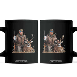 Trump Deer Hunting Coffee Mug And Beer Old School Camouflage TS02 Black Print Your Wear