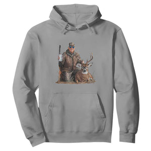 Trump Deer Hunting Hoodie And Beer Old School Camouflage TS02 Sport Gray Print Your Wear