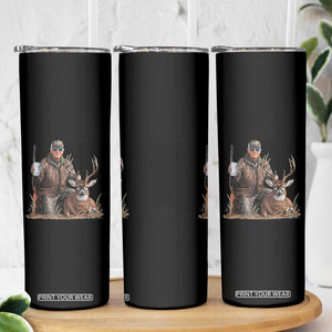 Trump Deer Hunting Skinny Tumbler And Beer Old School Camouflage TS02 Print Your Wear