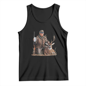 Trump Deer Hunting Tank Top And Beer Old School Camouflage TS02 Black Print Your Wear