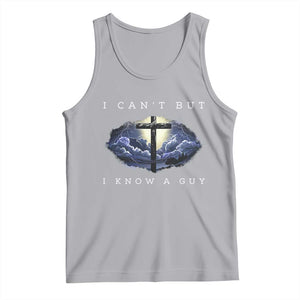 Christian Faith Tank Top I Can't But I Know A Guy Christ Cross TS02 Athletic Heather Print Your Wear