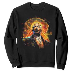 Martin Luther King MLK Sweatshirt Afrofuturism Graphic Art Black History Month TS02 Black Printyourwear