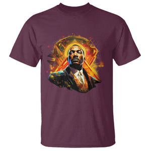 Martin Luther King MLK T Shirt Afrofuturism Graphic Art Black History Month TS02 Maroon Printyourwear