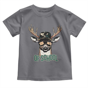 Bucked' 100 Days Of School Toddler T Shirt Deer Student Boy Girls 100th Day TS02 Charcoal Print Your Wear