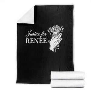 Justice for Renee Throw Blanket Floral Rose Memorial Minneapolis Jane 8 2026 Tribute TS02 Black Print Your Wear