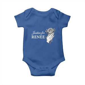 Justice for Renee Baby Onesie Floral Rose Memorial Minneapolis Jane 8 2026 Tribute TS02 Royal Blue Print Your Wear