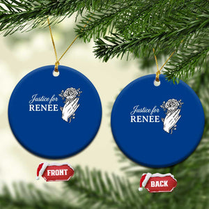 Justice for Renee Ceramic Ornament Floral Rose Memorial Minneapolis Jane 8 2026 Tribute TS02 1pc Blue Print Your Wear