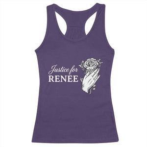 Justice for Renee Racerback Tank Top Floral Rose Memorial Minneapolis Jane 8 2026 Tribute TS02 Purple Print Your Wear