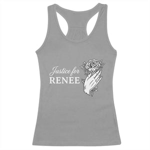 Justice for Renee Racerback Tank Top Floral Rose Memorial Minneapolis Jane 8 2026 Tribute TS02 Sport Gray Print Your Wear