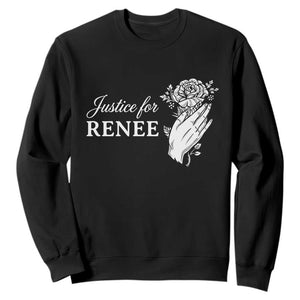 Justice for Renee Sweatshirt Floral Rose Memorial Minneapolis Jane 8 2026 Tribute TS02 Black Print Your Wear