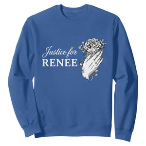 Justice for Renee Sweatshirt Floral Rose Memorial Minneapolis Jane 8 2026 Tribute TS02 Royal Blue Print Your Wear
