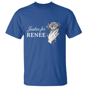 Justice for Renee T Shirt Floral Rose Memorial Minneapolis Jane 8 2026 Tribute TS02 Royal Blue Print Your Wear
