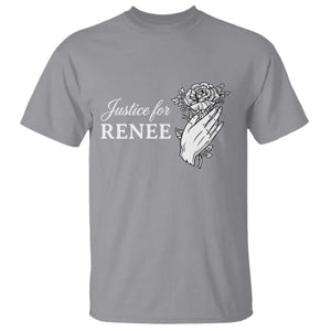 Justice for Renee T Shirt Floral Rose Memorial Minneapolis Jane 8 2026 Tribute TS02 Sport Gray Print Your Wear