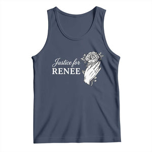 Justice for Renee Tank Top Floral Rose Memorial Minneapolis Jane 8 2026 Tribute TS02 Navy Print Your Wear