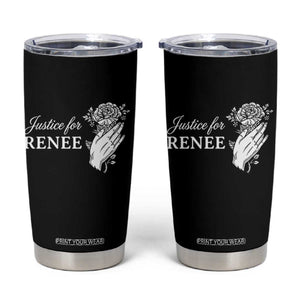 Justice for Renee Tumbler Cup Floral Rose Memorial Minneapolis Jane 8 2026 Tribute TS02 Black Print Your Wear
