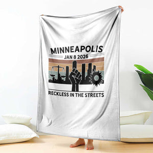 Minneapolis January 8 2026 Justice Movement Throw Blanket Reckless in the Streets Protest TS02 Print Your Wear