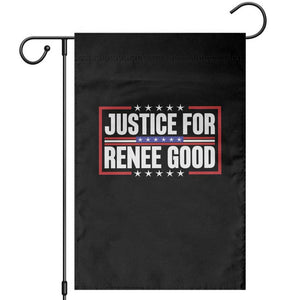 Justice for Renee Good Patriotic Garden Flag Minneapolis Jan 8 2026 Memorial Red White and Blue TS02 Black Print Your Wear