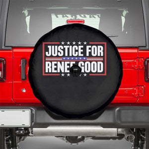 Justice for Renee Good Patriotic Spare Tire Cover Minneapolis Jan 8 2026 Memorial Red White and Blue TS02 Black Print Your Wear