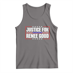 Justice for Renee Good Patriotic Tank Top Minneapolis Jan 8 2026 Memorial Red White and Blue TS02 Deep Heather Print Your Wear
