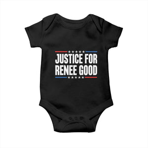 Justice for Renee Good Patriotic Baby Onesie Minneapolis Jan 8 2026 Memorial Tribute TS02 Black Print Your Wear