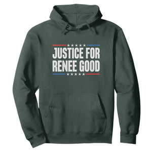 Justice for Renee Good Patriotic Hoodie Minneapolis Jan 8 2026 Memorial Tribute TS02 Dark Forest Green Print Your Wear