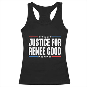 Justice for Renee Good Patriotic Racerback Tank Top Minneapolis Jan 8 2026 Memorial Tribute TS02 Black Print Your Wear