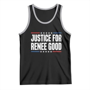 Justice for Renee Good Patriotic Tank Top Minneapolis Jan 8 2026 Memorial Tribute TS02 Black Athletic Heather Print Your Wear