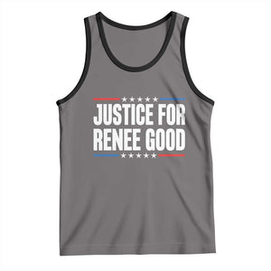 Justice for Renee Good Patriotic Tank Top Minneapolis Jan 8 2026 Memorial Tribute TS02 Deep Heather Black Print Your Wear