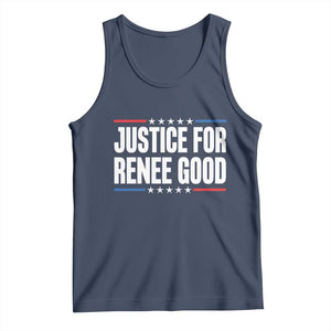 Justice for Renee Good Patriotic Tank Top Minneapolis Jan 8 2026 Memorial Tribute TS02 Navy Print Your Wear
