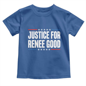 Justice for Renee Good Patriotic Toddler T Shirt Minneapolis Jan 8 2026 Memorial Tribute TS02 Royal Blue Print Your Wear