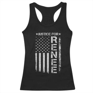 Justice for Renee American Flag Racerback Tank Top Minneapolis Jan 8 2026 Memorial Tribute TS02 Black Print Your Wear