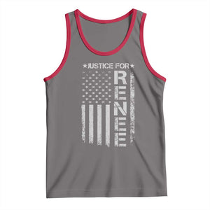 Justice for Renee American Flag Tank Top Minneapolis Jan 8 2026 Memorial Tribute TS02 Deep Heather Red Print Your Wear