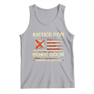 Justice for Renee Good Tank Top Minneapolis Jan 8 2026 American Flag Stop Ice TS02 Athletic Heather Print Your Wear