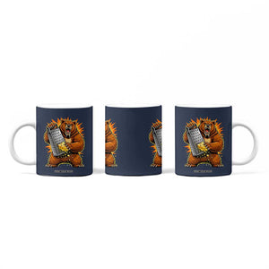 Angry Bear Grating Cheese Grater Hater Fierce Graphic Coffee Mug TS02 Print Your Wear