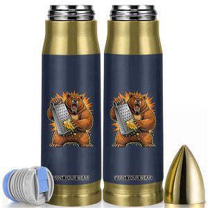 Angry Bear Grating Cheese Grater Hater Fierce Graphic Bullet Tumbler TS02 Navy Print Your Wear