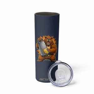 Angry Bear Grating Cheese Grater Hater Fierce Graphic Skinny Tumbler TS02 Print Your Wear