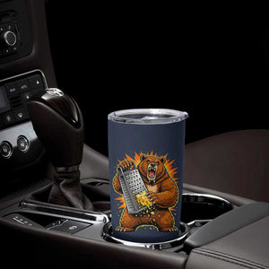 Angry Bear Grating Cheese Grater Hater Fierce Graphic Tumbler Cup TS02 Print Your Wear