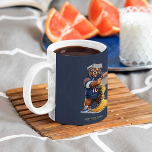 Savage Bear Grating Cheese Graphic Coffee Mug Funny Rivalry Football Fans TS02 Print Your Wear
