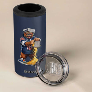 Savage Bear Grating Cheese Graphic 4 in 1 Can Cooler Tumbler Funny Rivalry Football Fans TS02 Print Your Wear