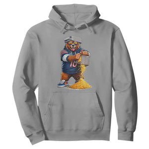 Savage Bear Grating Cheese Graphic Hoodie Funny Rivalry Football Fans TS02 Sport Gray Print Your Wear