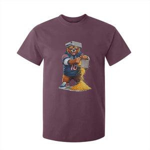 Savage Bear Grating Cheese Graphic T Shirt For Kid Funny Rivalry Football Fans TS02 Maroon Print Your Wear