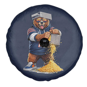 Savage Bear Grating Cheese Graphic Spare Tire Cover Funny Rivalry Football Fans TS02 Print Your Wear